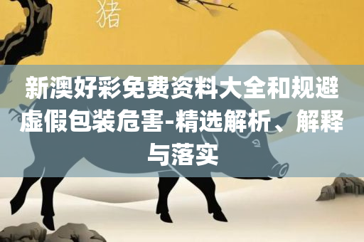 新澳门彩天天开奖资料一精选解析、解释与落实,提防虚假造势