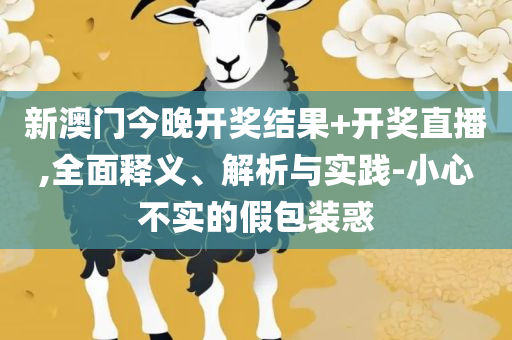 新奥六开彩今晚开奖资料查询和警惕迷惑性推广,全面释义、解析与实践