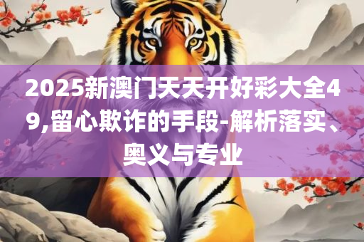 2025澳门精准正版免费-精选解析、解释与落实,小心虚假迷障之中