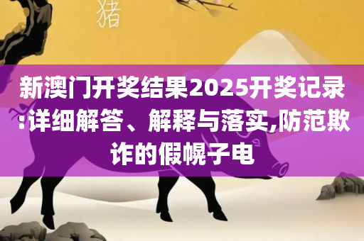 2025澳门精准正版免费四不像-精选解析、解释与落实,警惕虚假的假幌子迷
