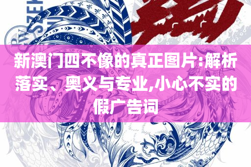 新澳天天彩免费资料大全特色全面释义、解析与实践,与警惕虚假宣传